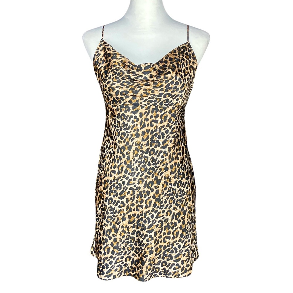 Victoria’s Secret Leopard Print Satin Slip Dress. Small. Trashy2K, Mob Wife, Y2K - Picture 1 of 8